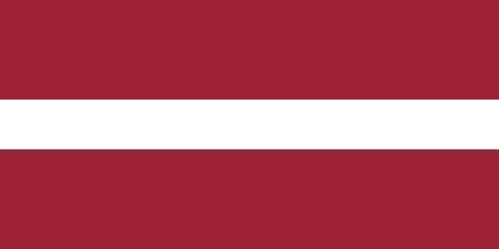 Flat Illustration of Latvia flag vector