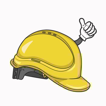 Saafety helmet vector