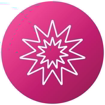 Explosion Icon Style vector