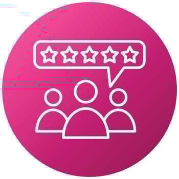 Customer Reviews Icon Style vector