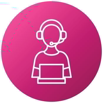 Customer Support Icon Style vector