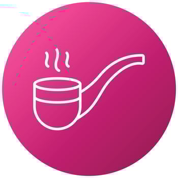 Smoking Pipe Icon Style vector