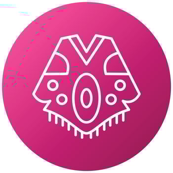 Poncho Icon Style vector