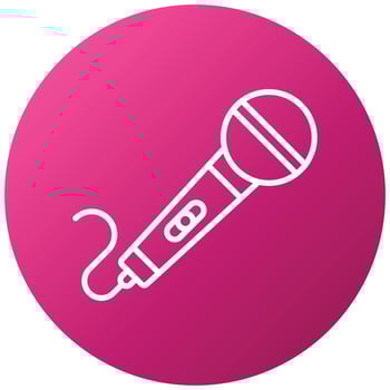 Microphone Icon Style vector
