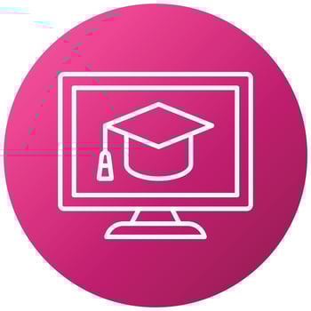 Online Course Icon Style vector