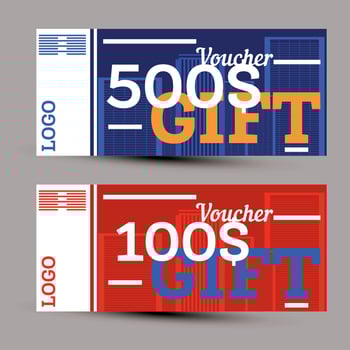 Gift voucher. Logo. vector