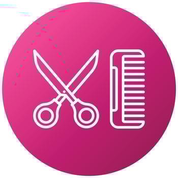 Hair Tools Icon Style vector