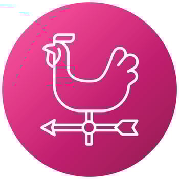 Weather Vane Icon Style vector
