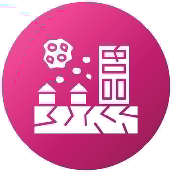 Natural Disaster Icon Style vector