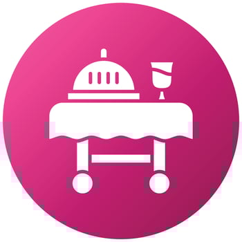 Serving Cart Icon Style vector