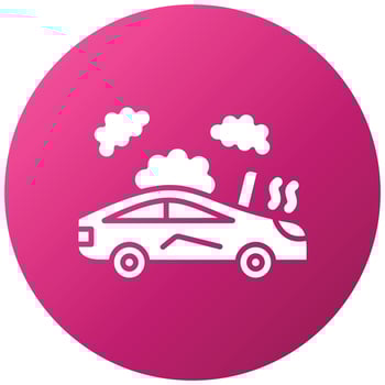Broken Car Icon Style vector