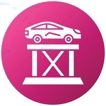 Car Lift Icon Style vector