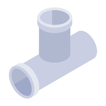 Trendy isometric icon of pipe vector