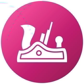 Plane Tool Icon Style vector