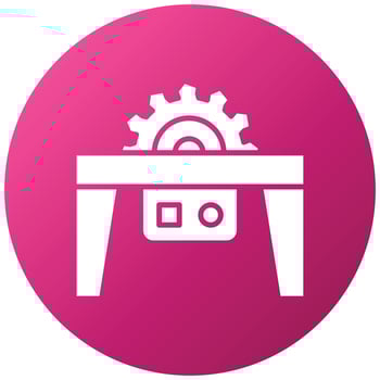 Table Cutter Icon Style vector