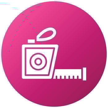 Measuring Tape Icon Style vector