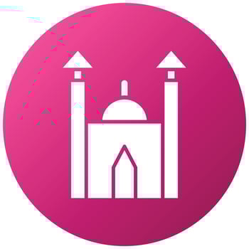 Mosque Icon Style vector