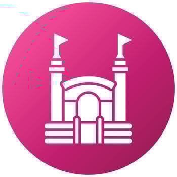 Bouncy Castle Icon Style vector