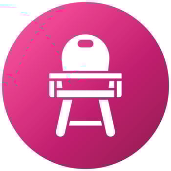 Baby Chair Icon Style vector