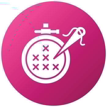 Needlework Icon Style vector