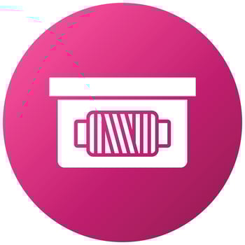 Sewing Box Icon Style vector