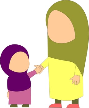 Parenting faceless collection vector