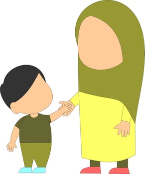 Parenting faceless collection vector