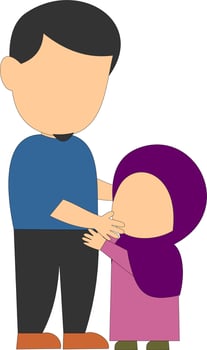 Parenting faceless collection vector