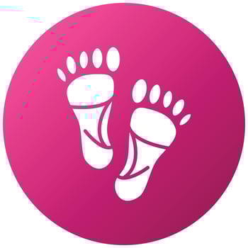 Carbon Footprint Icon Style vector