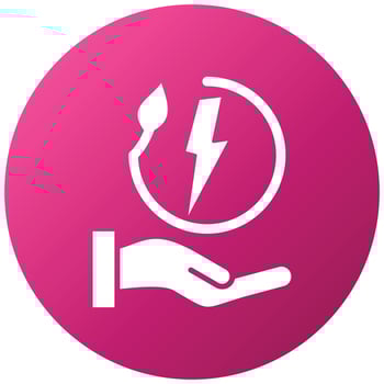 Energy Saving Icon Style vector