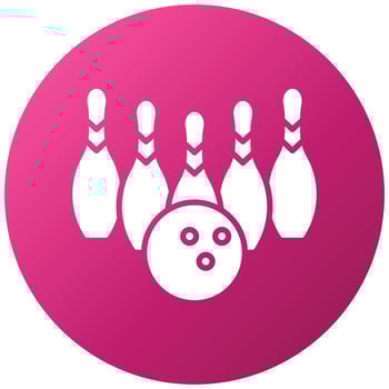 Bowling Icon Style vector