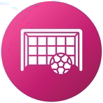 Football Goal Icon Style vector