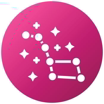 Big Dipper Icon Style vector