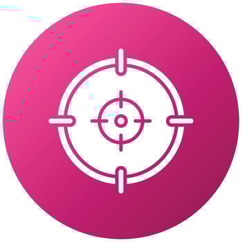 Army Target Icon Style vector