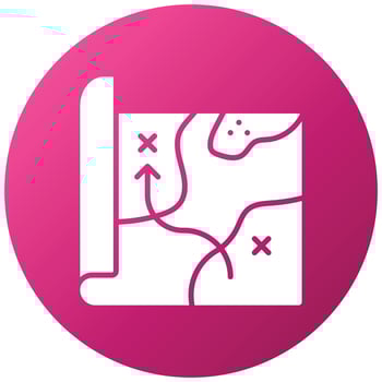 Army Map Icon Style vector