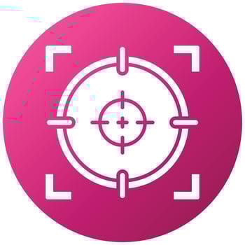 Shoot Target Icon Style vector