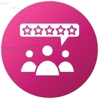 Customer Reviews Icon Style vector