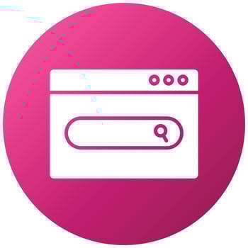 Website Search Icon Style vector