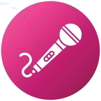 Microphone Icon Style vector