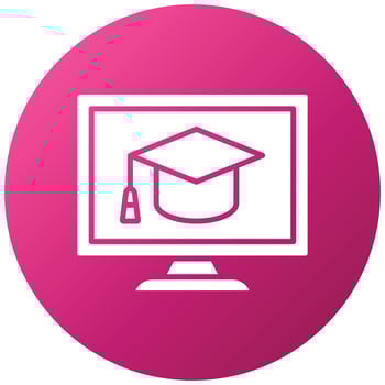Online Course Icon Style vector