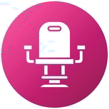 Barber Chair Icon Style vector