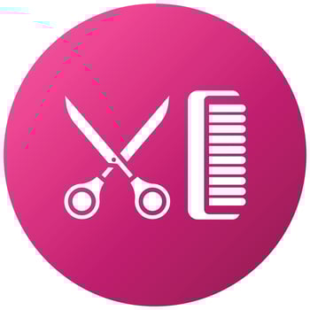 Hair Tools Icon Style vector