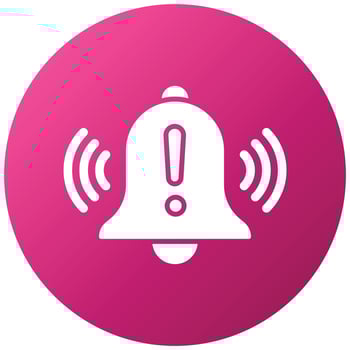 Warning Alarm Icon Style vector