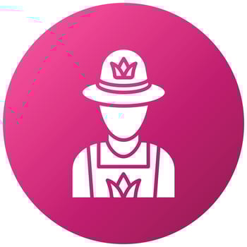 Farmer Icon Style vector