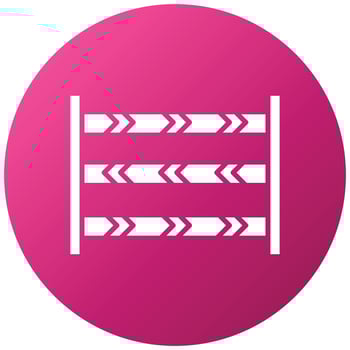 Police Glyph Gradient Circle Style vector