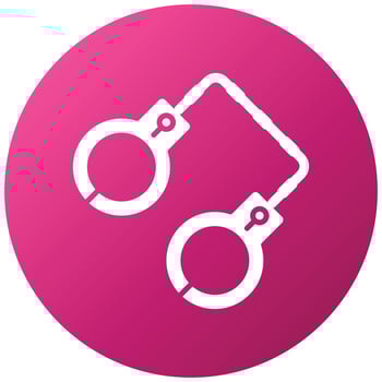 Handcuffs Icon Style vector