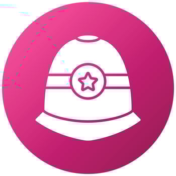 Police Helmet Icon Style vector