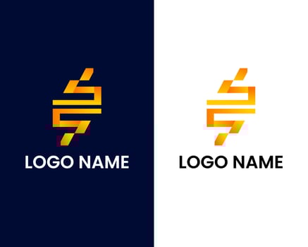 letter s modern logo design template vector
