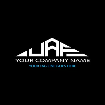 UAF letter logo creative design with vector graphic