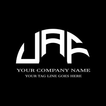 UAF letter logo creative design with vector graphic